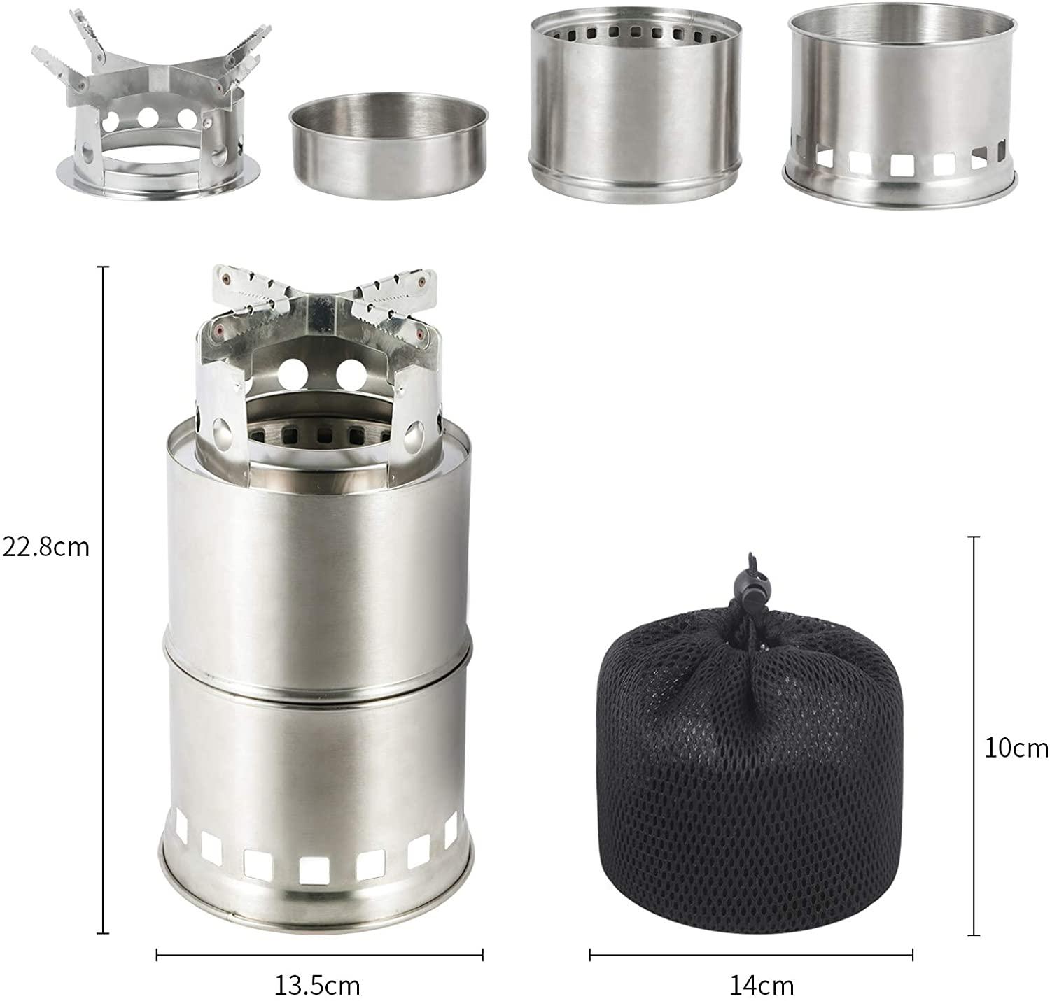 ウッドストーブ 大型 ソロストーブ 二次燃焼 キャンプストーブ 焚火台
