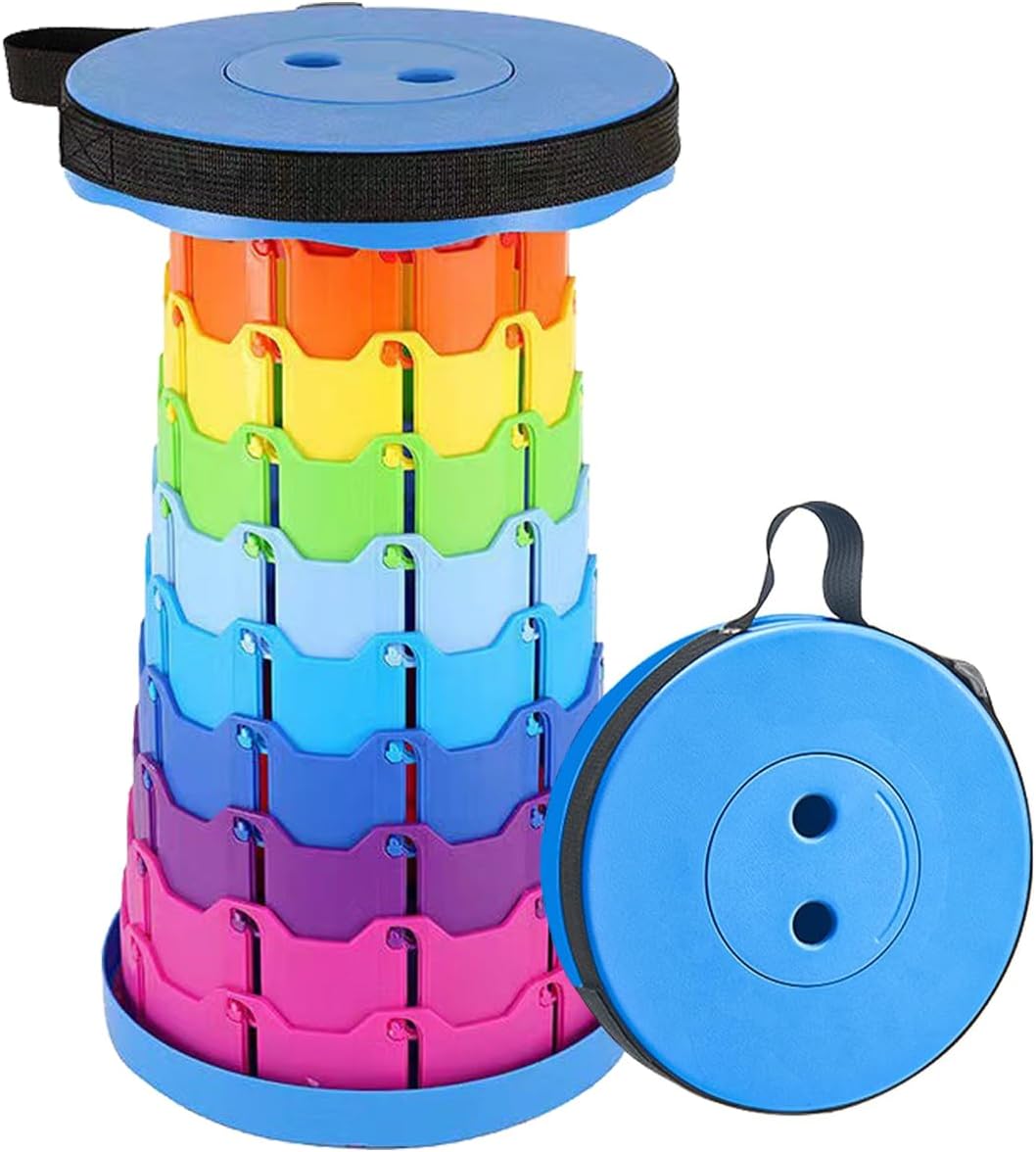 折りたたみ椅子 伸縮式 アウトドアチェア 折り畳み式 キャンプ椅子 キャンプスツール 軽量 防水 持ち手付き 持ち運び便利 1秒開閉可能 耐荷重150KG 釣り/観戦/花火大会/屋内/屋外用（ブラック） - Yolerhome