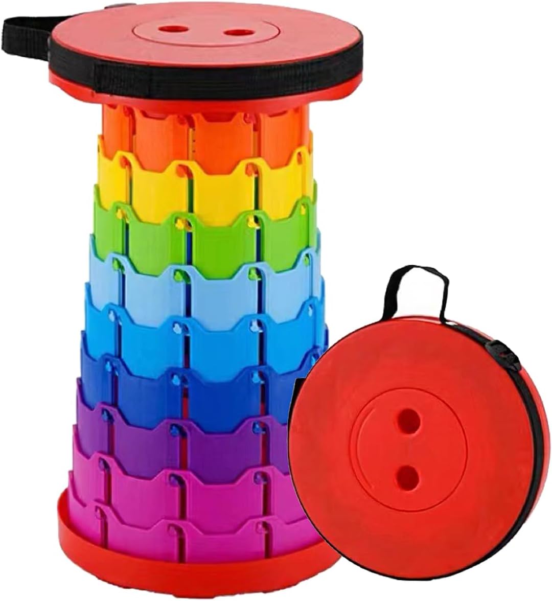 折りたたみ椅子 伸縮式 アウトドアチェア 折り畳み式 キャンプ椅子 キャンプスツール 軽量 防水 持ち手付き 持ち運び便利 1秒開閉可能 耐荷重150KG 釣り/観戦/花火大会/屋内/屋外用（ブラック） - Yolerhome