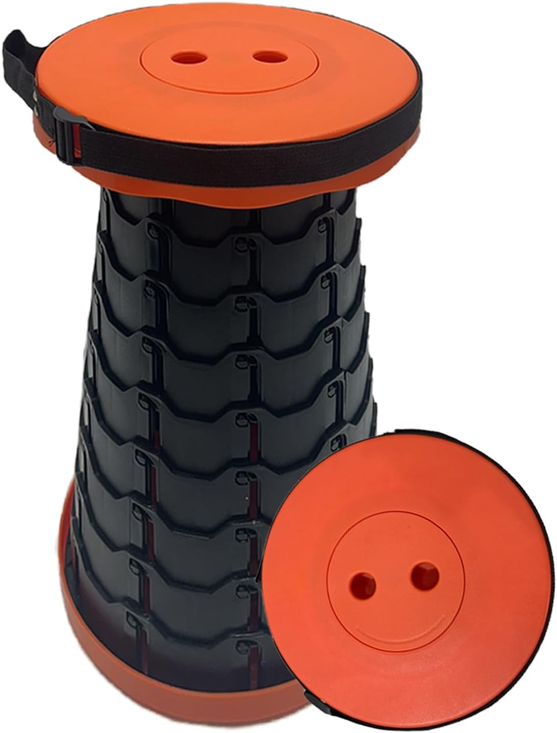 折りたたみ椅子 伸縮式 アウトドアチェア 折り畳み式 キャンプ椅子 キャンプスツール 軽量 防水 持ち手付き 持ち運び便利 1秒開閉可能 耐荷重150KG 釣り/観戦/花火大会/屋内/屋外用（ブラック） - Yolerhome