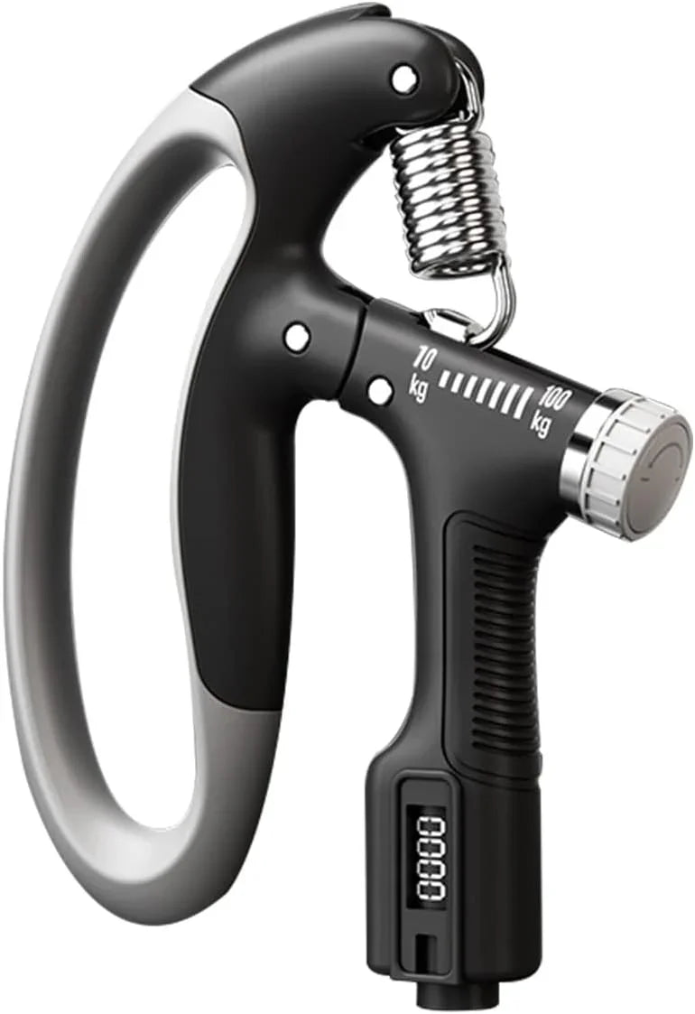 握力増強器 エクササイズ 握力グリッパー カウンター付き 10 - 100kg 負荷調整可能 ハンドグリッパー ストレス解消 リハビリ器具 テニス 野球 握力強化訓練 握りやすい 滑りづらい 男女兼用 ポリプロピレン - Yolerhome