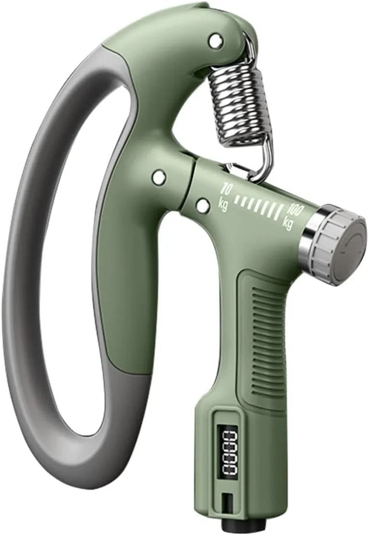 握力増強器 エクササイズ 握力グリッパー カウンター付き 10 - 100kg 負荷調整可能 ハンドグリッパー ストレス解消 リハビリ器具 テニス 野球 握力強化訓練 握りやすい 滑りづらい 男女兼用 ポリプロピレン - Yolerhome