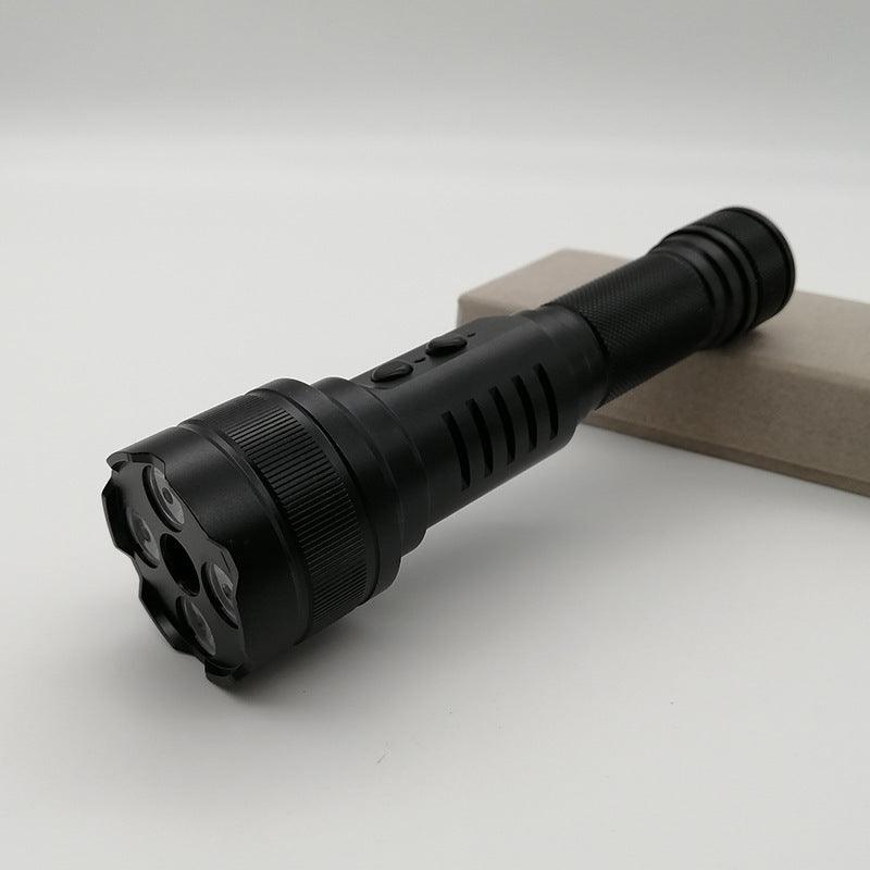 100mw緑色LEDライト付 レーザーポインター200mw 地震災害安全对策レーザー懐中電灯明 野外生存 4段階 高 中 SOS 点滅 高輝度ホワイト レーザーポインター - Yolerhome