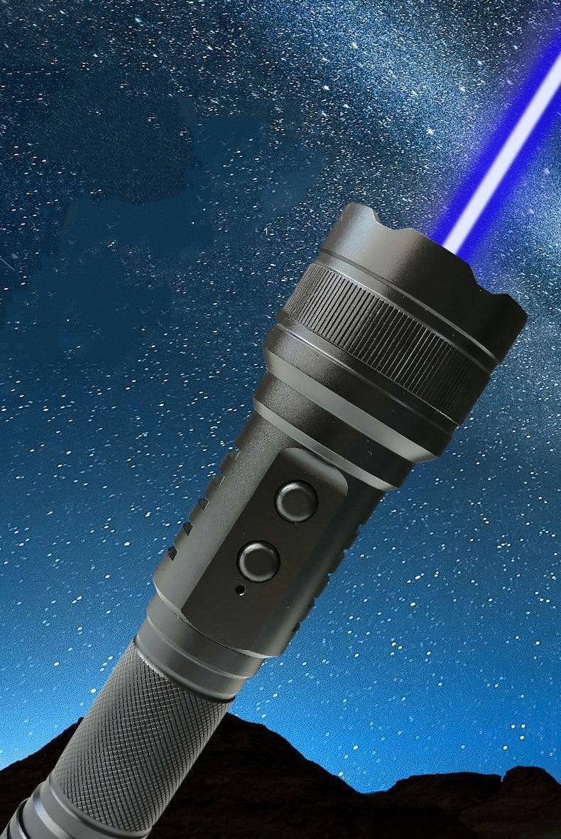 100mw緑色LEDライト付 レーザーポインター200mw 地震災害安全对策レーザー懐中電灯明 野外生存 4段階 高 中 SOS 点滅 高輝度ホワイト レーザーポインター - Yolerhome