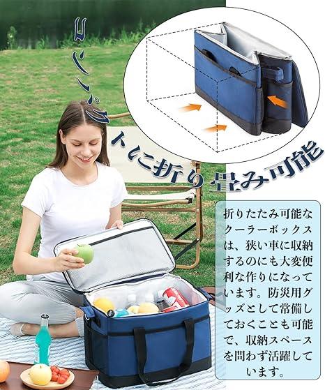 クーラーボックス 小型 10L 大型 18L 35L 68L 保温保冷 バッグ 折り畳み収納可能F - b1 - Yolerhome