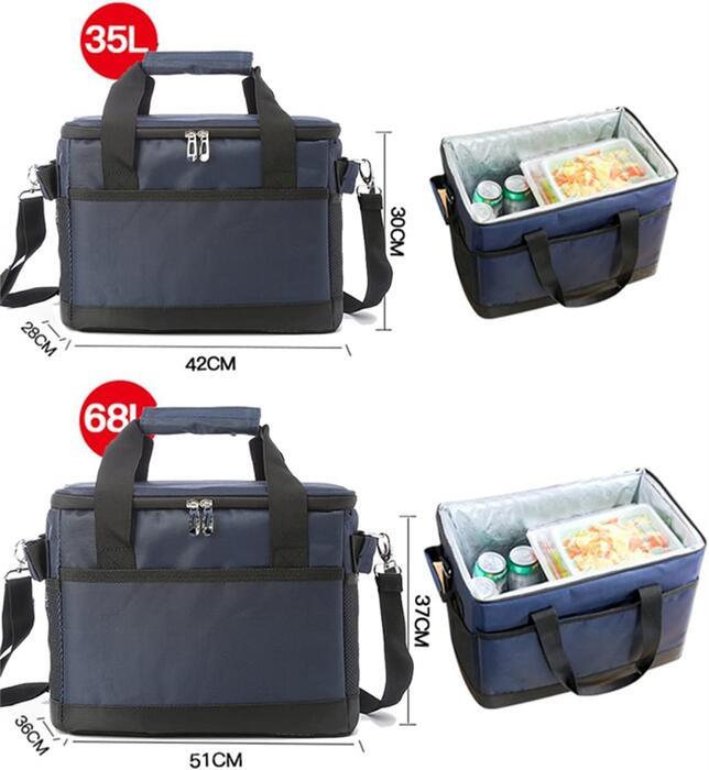 クーラーボックス 小型 10L 大型 18L 35L 68L 保温保冷 バッグ 折り畳み収納可能F - b1 - Yolerhome