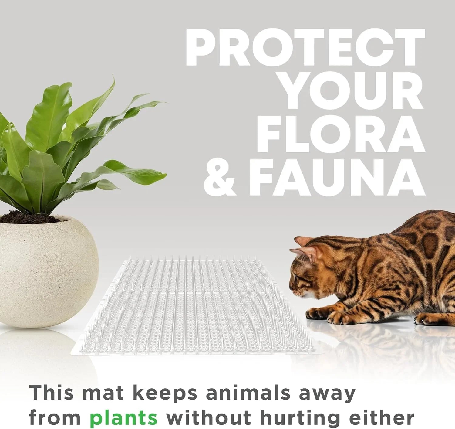 猫用スキャットマット 12枚パック - 16 x 13インチ 猫スパイクマット 1インチスパイク付き猫用トレーニングマットデバイスは、屋内外で猫や他の動物を阻止するのに最適なペットトレーニングマットデバイスです。 - Yolerhome