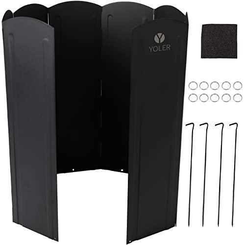 大型風除板 幅120cm高さ70cm ブラック(粉体塗装) YR - WSXXLB - Yolerhome