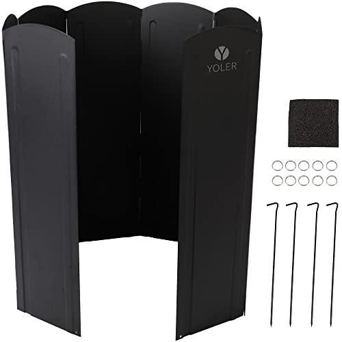 大型風除板 幅120cm高さ70cm ブラック(粉体塗装) YR - WSXXLB - Yolerhome