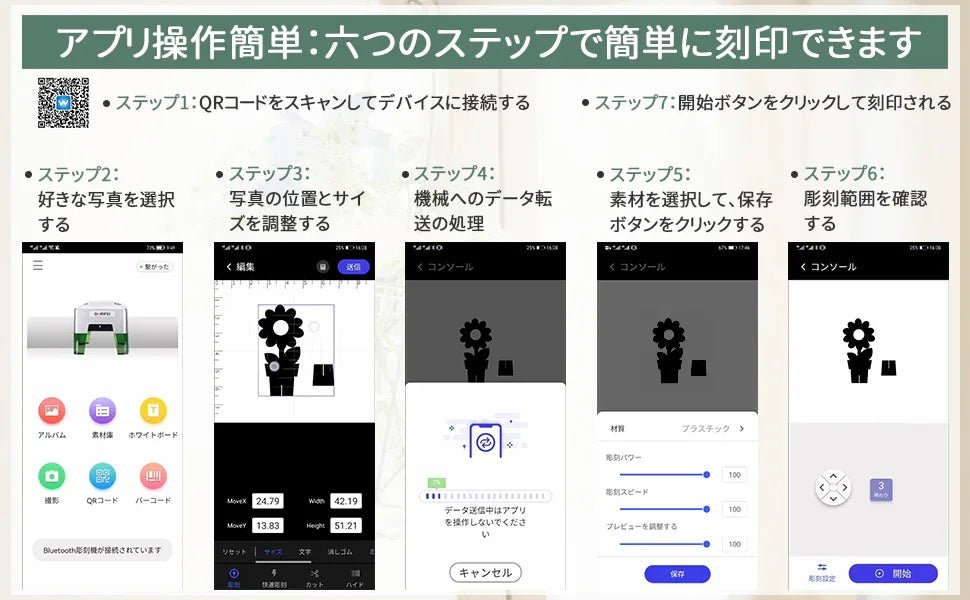 レーザー彫刻機 レーザー刻印機 レーザー加工機 1600mw DIY道具 高速度 高性能 高安定性 家庭用 軽量 小型 耐久 刻印 彫刻切断機 windows/Mac対応 iOS/Android/USB接続用 アプリ操作 使用寿命連続10,000時間以上 初心者 プレゼント レーザーカッター2 - Yolerhome