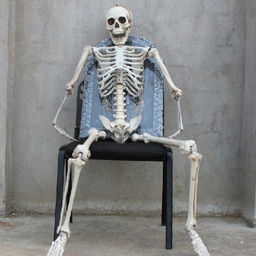 ハロウィン 骸骨 飾り 等身大165cm スケルトン ホラー装飾｜お化け屋敷