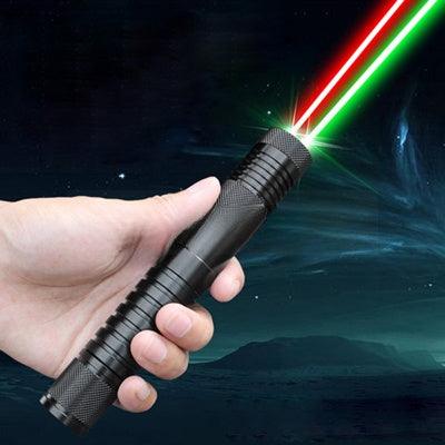 レーザー赤緑 2色レーザーポインター 一体型 赤色と緑色 多色レーザーポインターグリーンとレッド100mw/レッド100mwとブルーグリーンとブルー 2in1レーザー 4段階 満天星ぴかぴか ロマンティック - Yolerhome