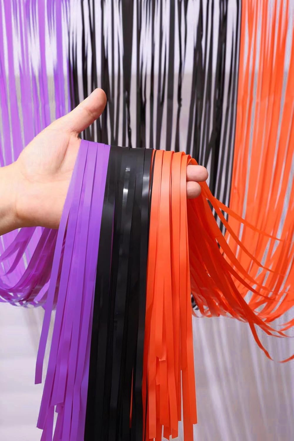 【2枚セット】ハロウィン 飾り パーティー タッセルカーテン 1m*2.5m ハロウィン フリンジカーテン - Yolerhome