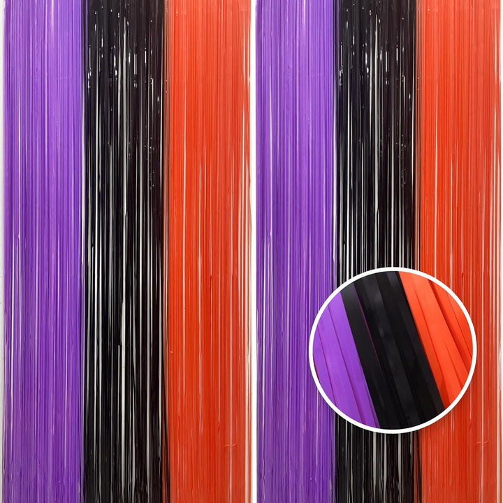 【2枚セット】ハロウィン 飾り パーティー タッセルカーテン 1m*2.5m ハロウィン フリンジカーテン - Yolerhome