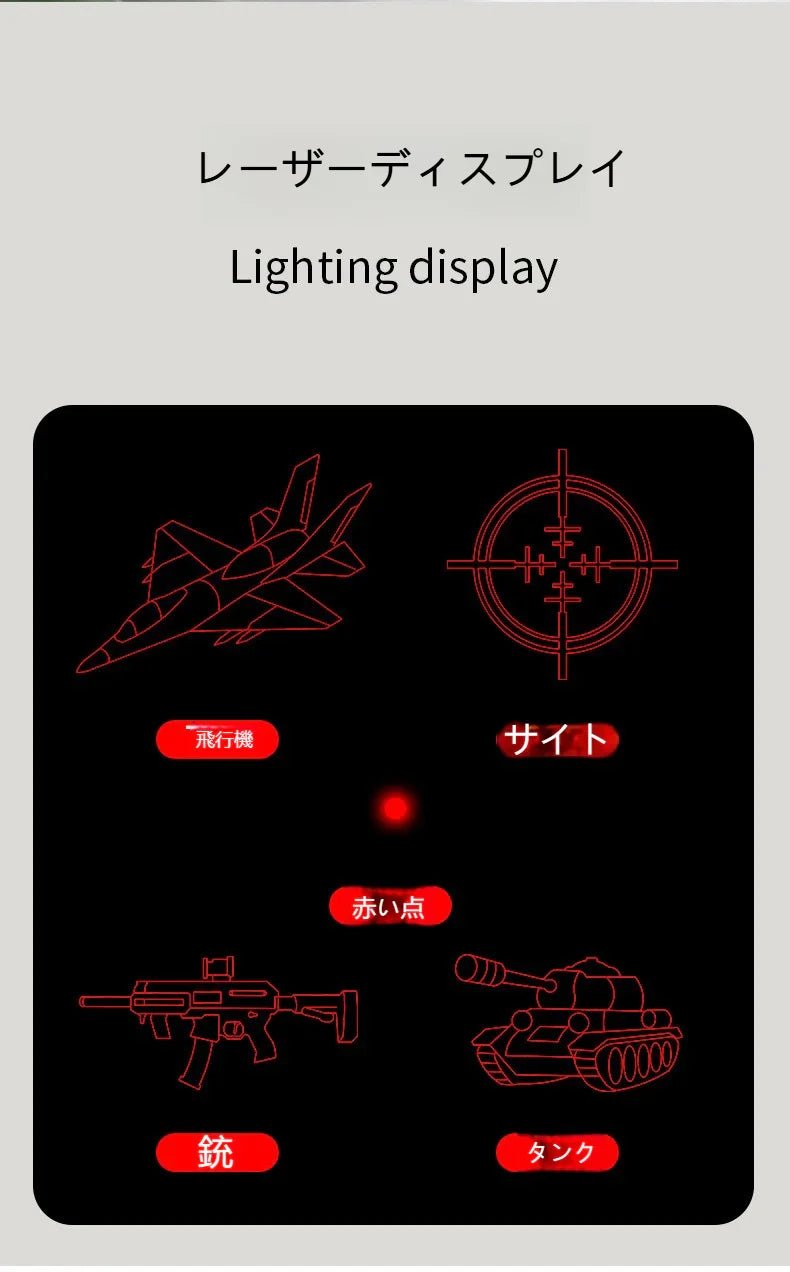 2 - in - 1ピストルおもちゃ懐中電灯レーザー赤外線白色光照明キーホルダーランプ文房具店人気のおもちゃ - Yolerhome