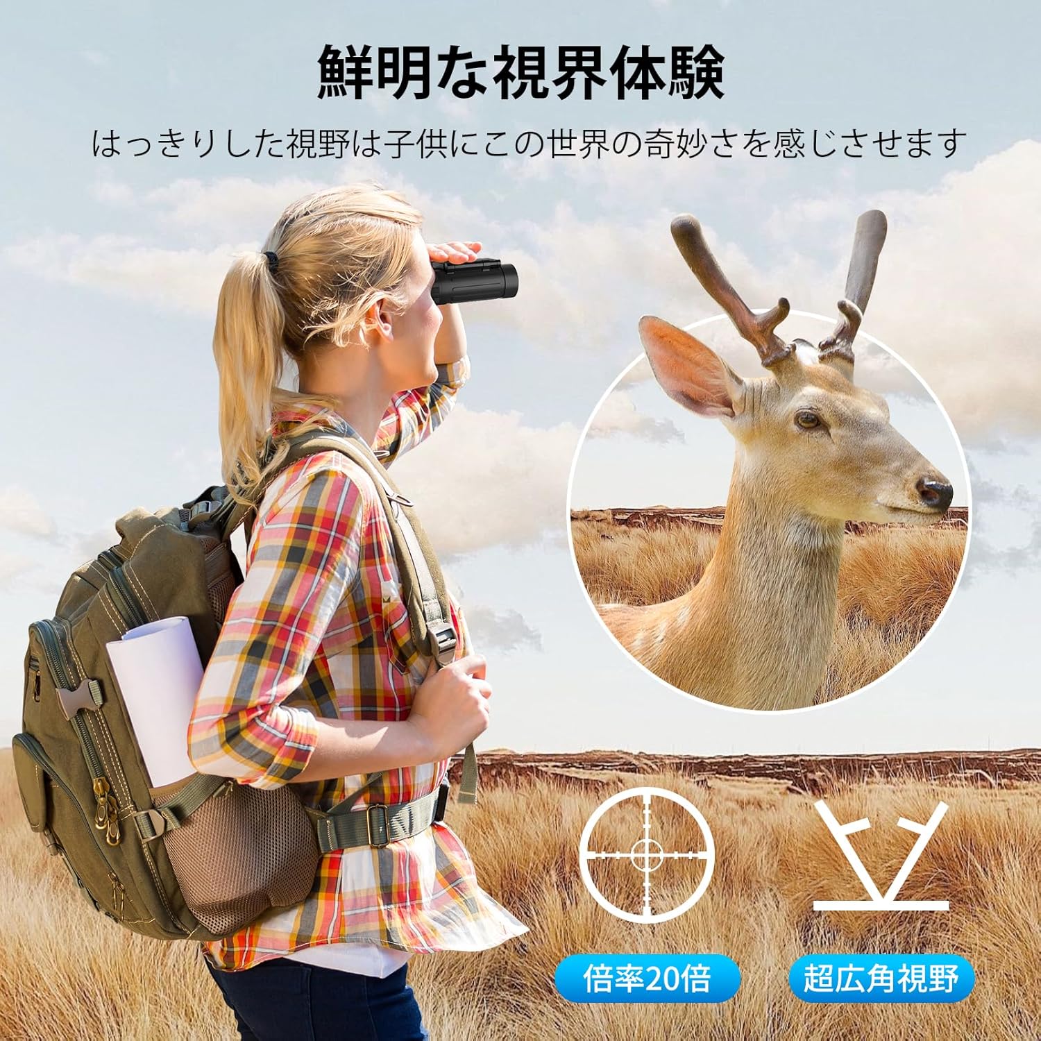 双眼鏡 ライブ用 望遠鏡 20倍ズーム機能 オペラグラス 防振 双眼鏡 超軽量 重さ140g コンパクト 防水防塵 メガネ対応 倍率調整可能 遠足/ハイキング用/スポーツ観戦/コンサート用/野鳥観察/卒業コンサート/日本語説明書付き - Yolerhome