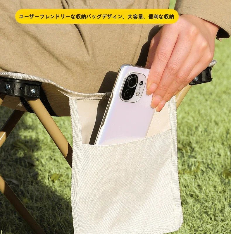 折りたたみ椅子 アウトドアチェア コンパクトイス 耐荷重200kg認定の軽量x楽々折り畳み椅子(1個入り, Medium) - Yolerhome