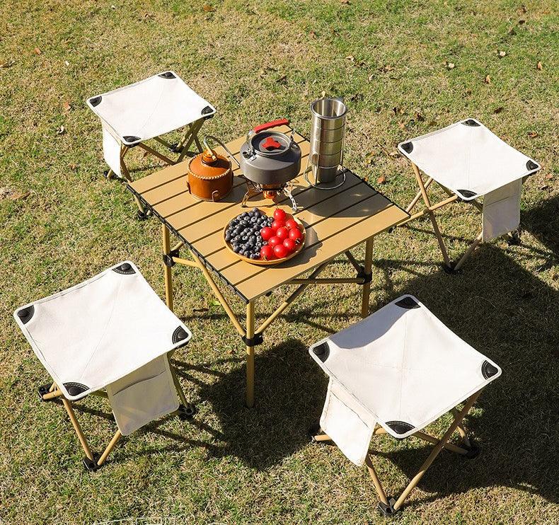 折りたたみ椅子 アウトドアチェア コンパクトイス 耐荷重200kg認定の軽量x楽々折り畳み椅子(1個入り, Medium) - Yolerhome