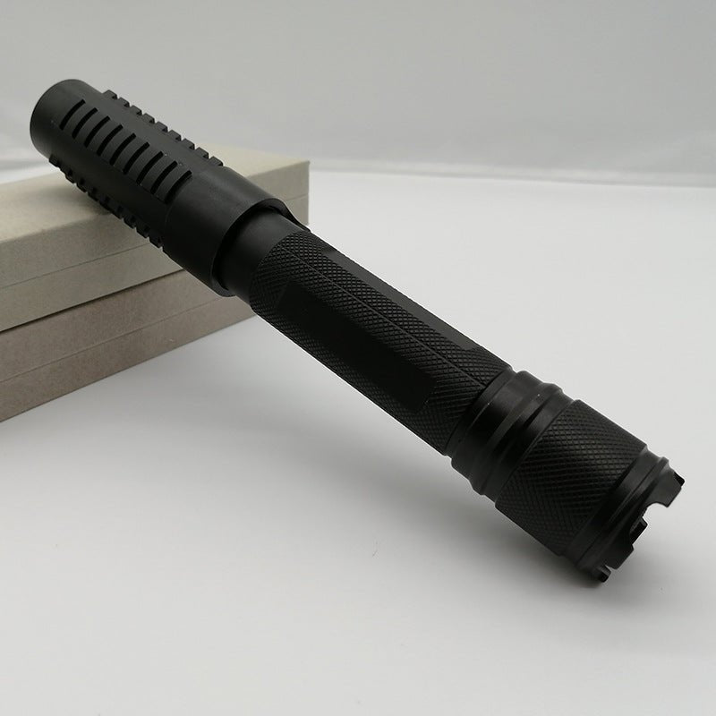 200mW 488nm 青色レーザーポインター 教学用 プレゼン用 指示棒 懐中電灯型 高輝度レーザー クラス3B 可視光線 青光 コンパクト 軽量 USB充電式 - Yolerhome