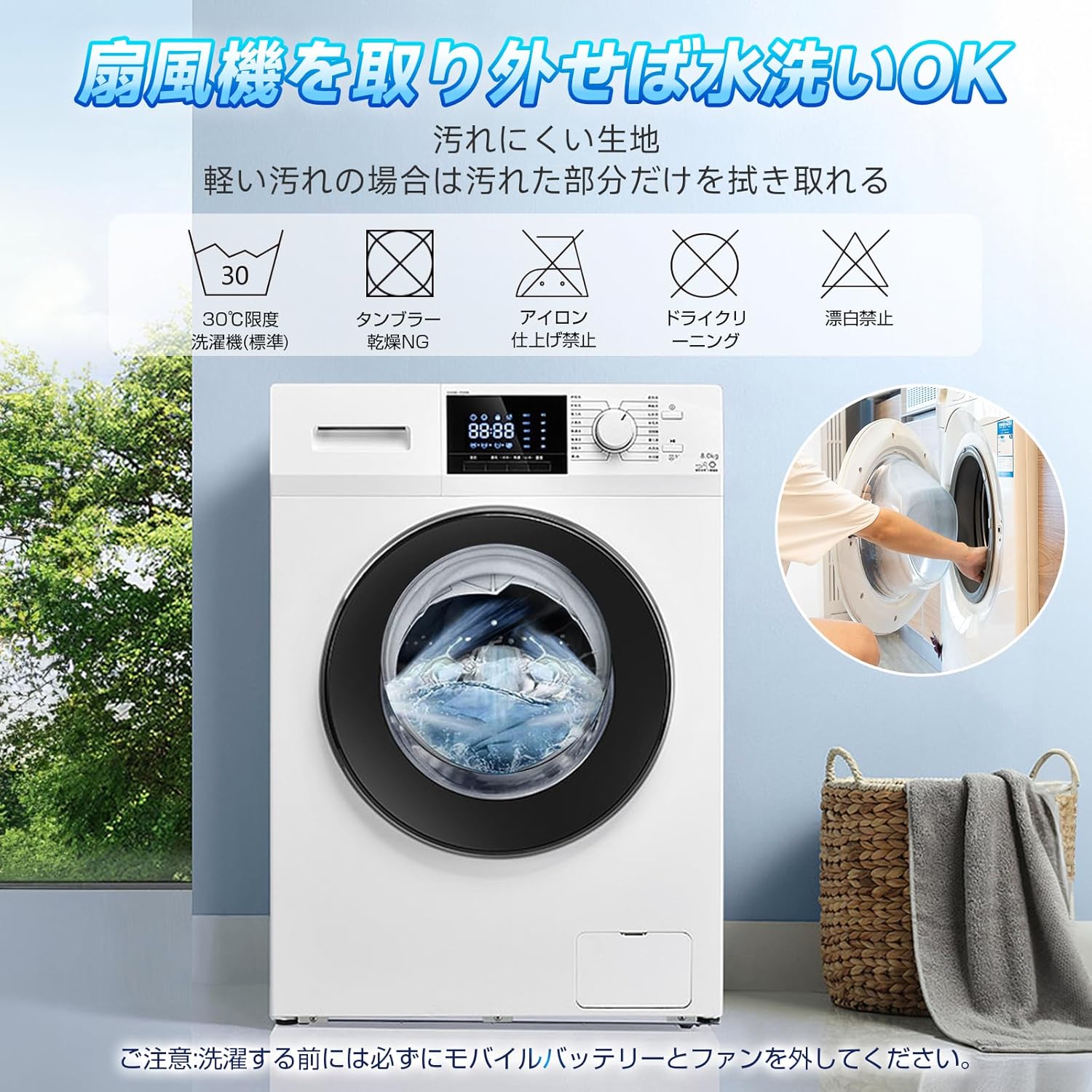 空調作業服 ベスト 【2025暴風ファン & 30000mAh大容量バッテリー】 空調ウェア 作業服 冷却服 3D循環送風 3段階風量調節可 - Yolerhome