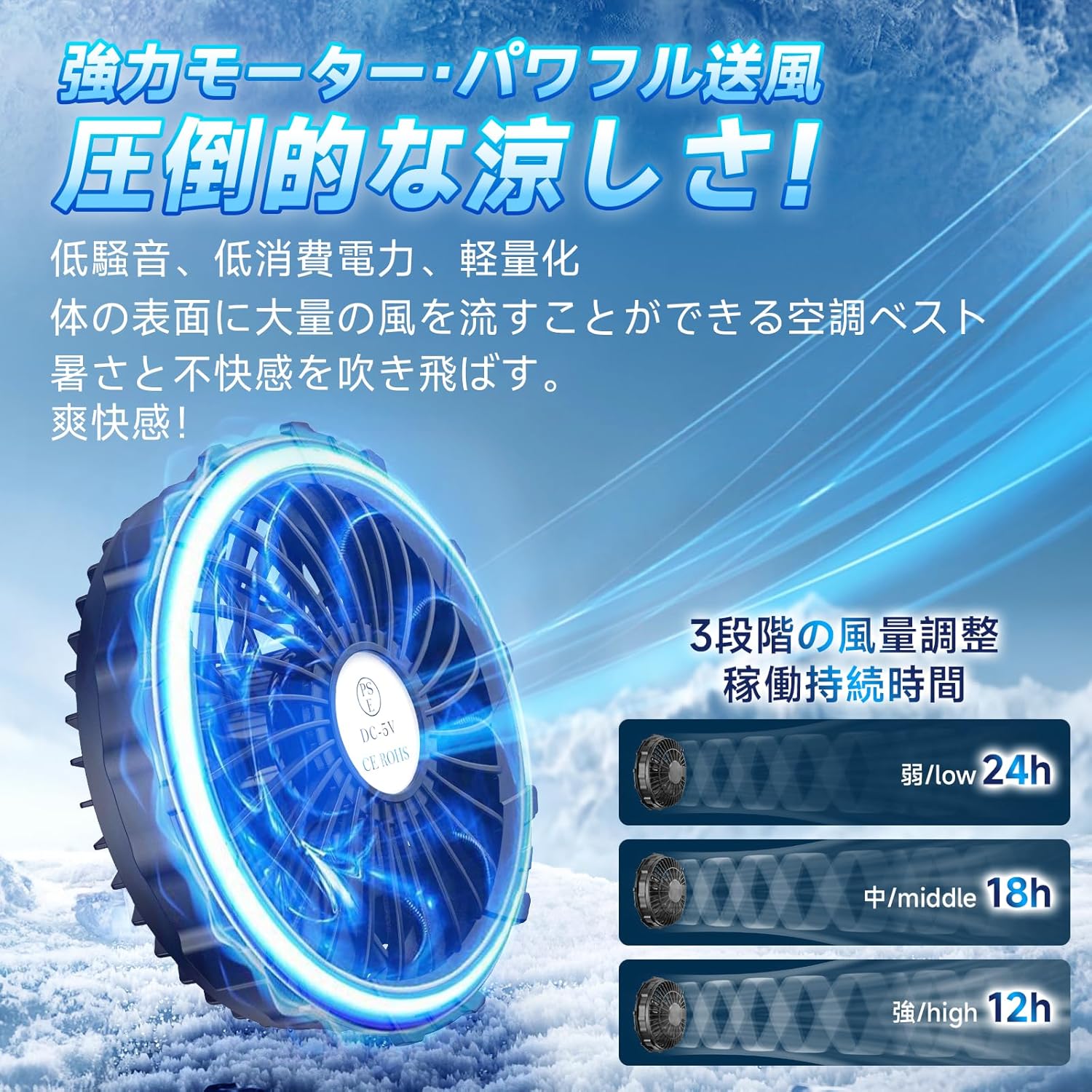 空調作業服 ベスト 【2025暴風ファン & 30000mAh大容量バッテリー】 空調ウェア 作業服 冷却服 3D循環送風 3段階風量調節可 - Yolerhome