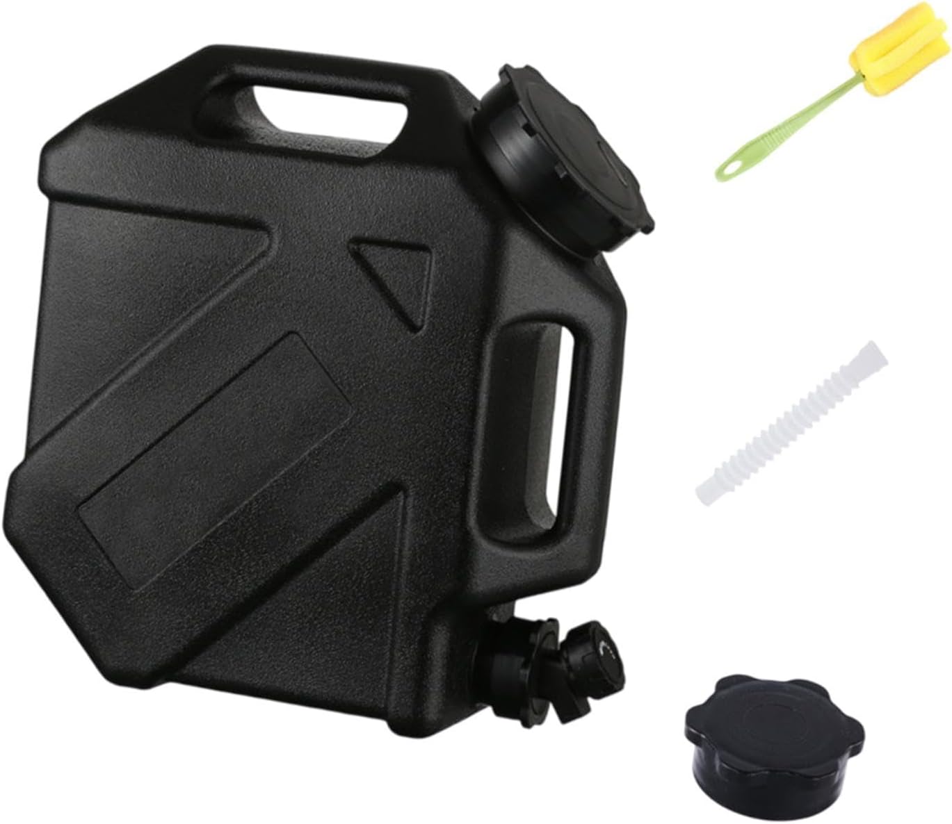 【2025年新アップグレード】ウォーターコンテナ、ウォーターキャリア 蛇口付き ドリンクコンテナ ネジ蓋付き ウォータージャグ ウォーターバケツ サバイバルキャンプ 釣り用 (緑, 35cmx14cmx32cm 10L) - Yolerhome