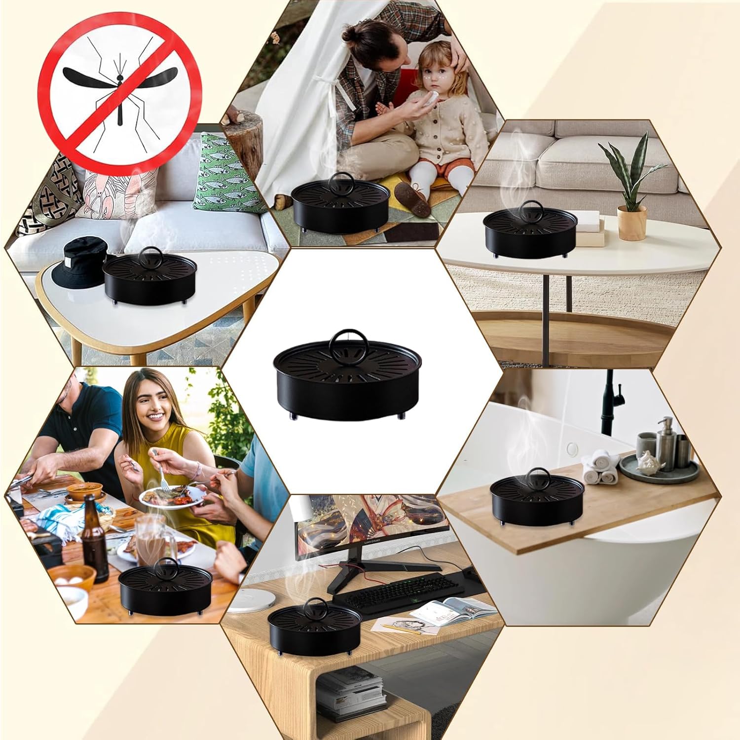 【2025年春のNEWスタイル】蚊取り線香 ホルダー 香取線香ホルダー 蚊遣り スチール製 蚊取り線香入れ キャンプ 蚊遣器 蚊取り 蓋付き 滑り止め おしゃれ 蚊取り線香ホルダー 安全防火 室内 室外 庭仕事 アウトドアにも適用 持ち運び便利 蚊遣り箱 - Yolerhome