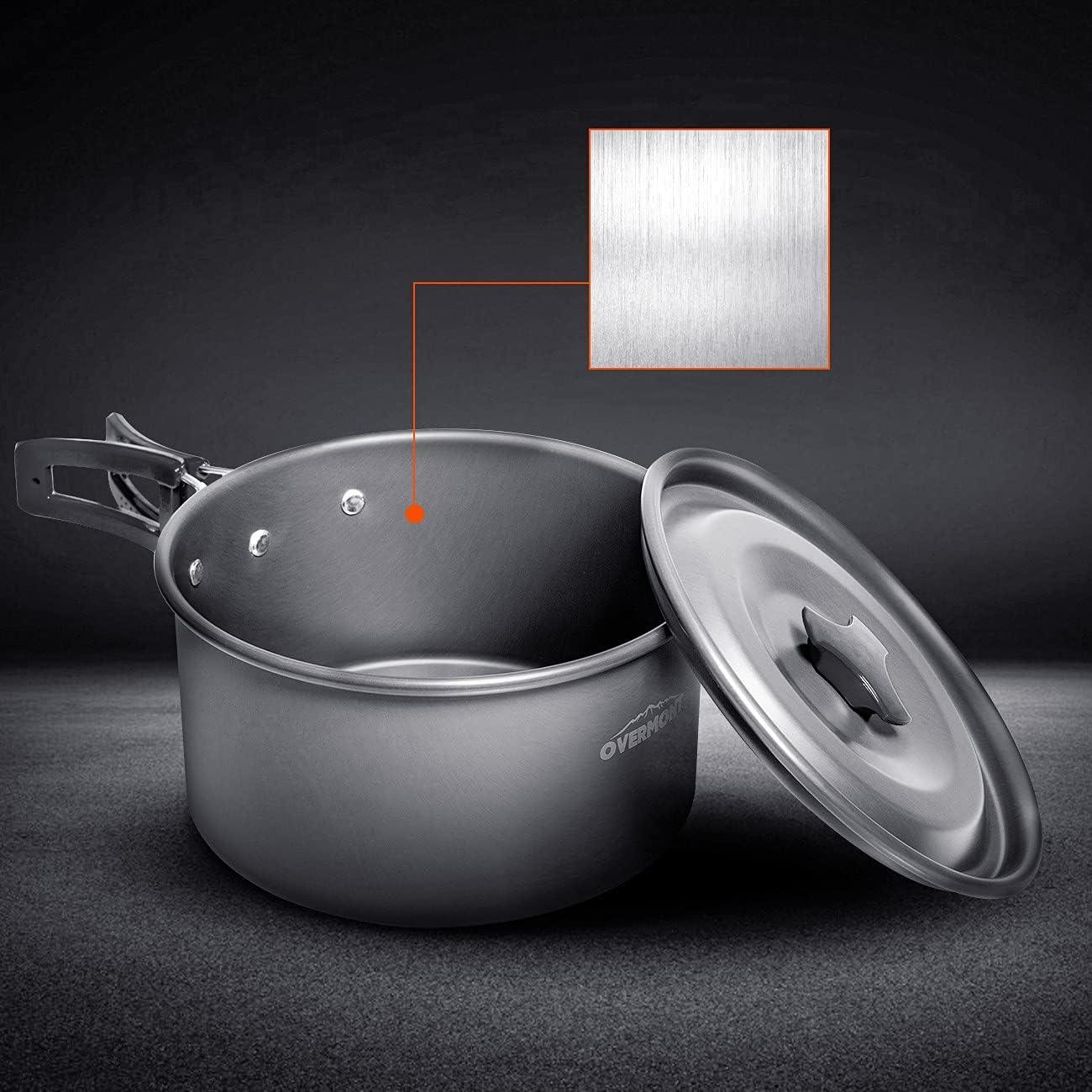 アルミ クッカーセット アウトドア鍋 アウトドアケトル キャンピング 調理器具 収納袋付き 2–3人に適応 - Yolerhome