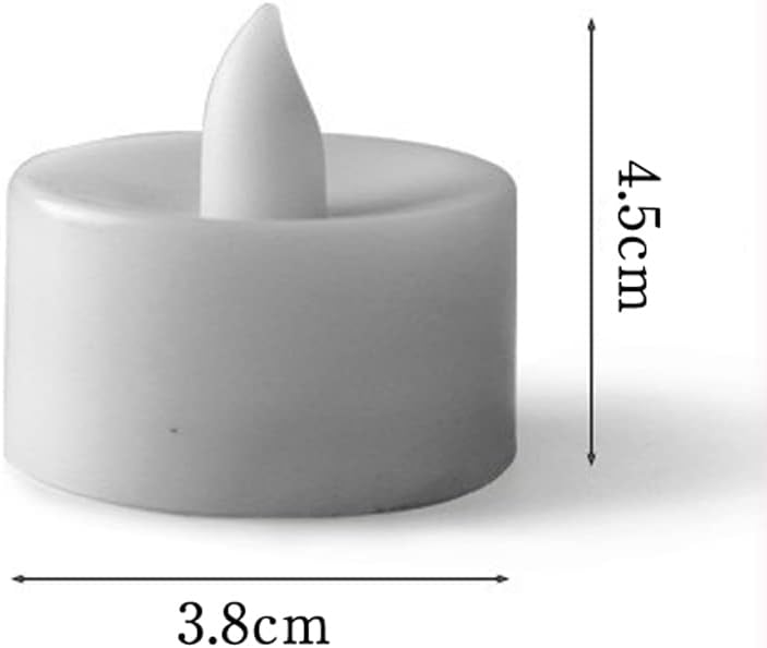 24個 LEDキャンドルライト クリスマス飾り ハロウィン 癒しの灯り 暖色 無香料 火を使わない ナイトライト 安眠 おしゃれ 乙女心 人気 写真摄影 誕生日 纪念日 パーティー プロポーズ プレゼント 電池付き - Yolerhome