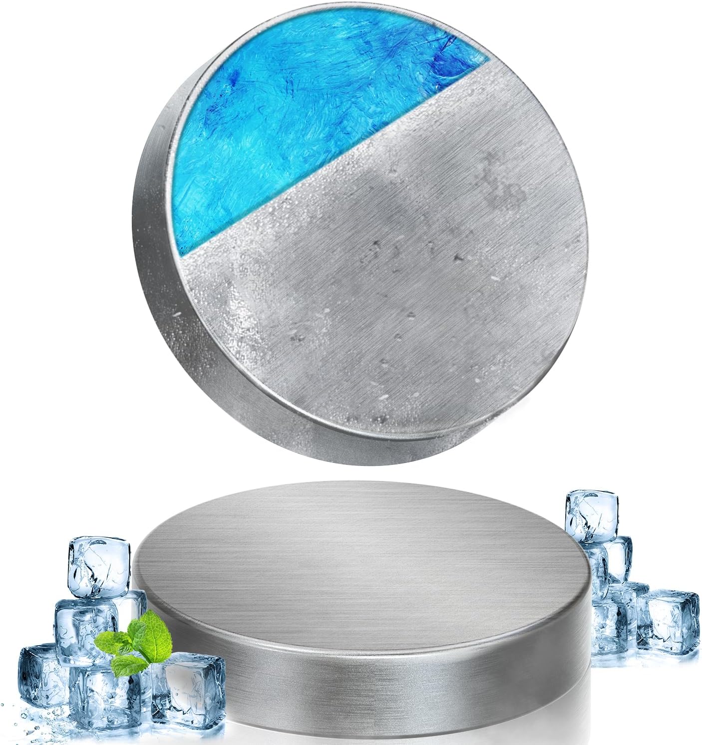 強力保冷剤 驚異の保冷力 2/4/6/8/10個セット【倍速凍結＆長時間保冷】ステンレス製アイス保冷剤 コンパクト 長持ち 繰り返し使用可 防災用にも最適 - Yolerhome