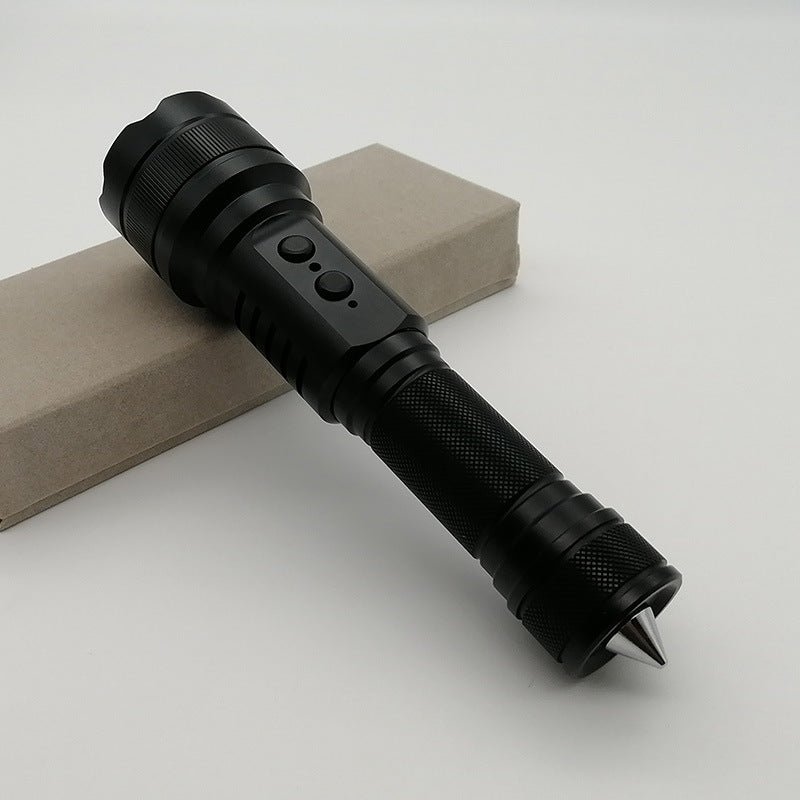 望遠2色レーザー懐中電灯屋外サーチライト夜釣り行働懐中電灯アルミニウム合金白光懐中電灯4ギアLED光持続的に充電することができます循環 - Yolerhome