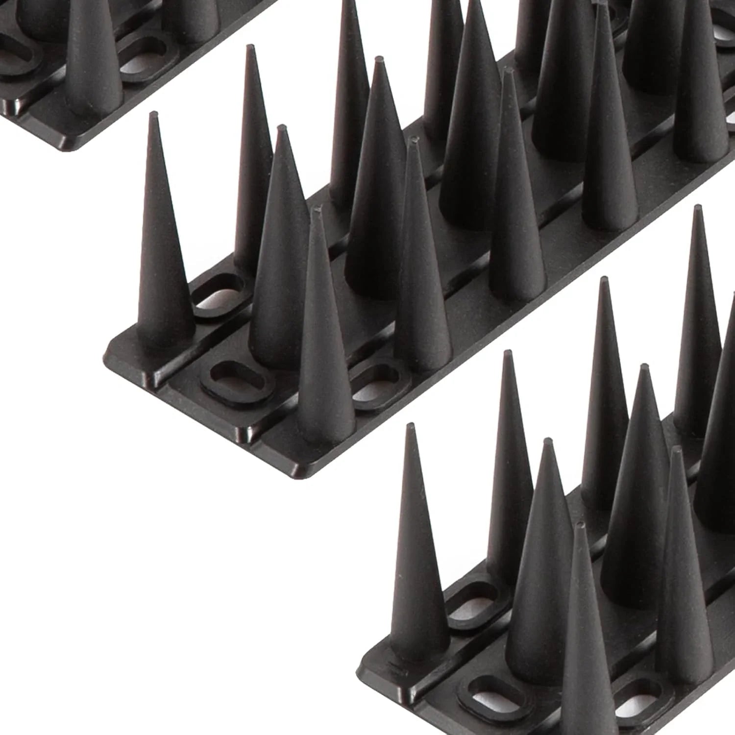 鳩よけ 鳥よけ 全長2.56m 自由カット 高3.6cm 鳥よけグッズ 針が密集するとりよけグッズ とげ高仕様 景観を損なわずフン害防止・ベランダ・屋上・庭栅用防鳥対策品 32cm×8本入り ブラウン - Yolerhome