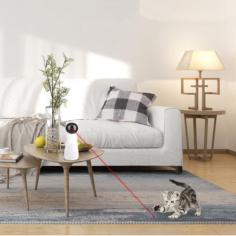 レーザーポインター 猫おもちゃ 猫じゃらし ペット玩具 電動 キャット用 レーザーおもちゃ ストレス解消 2WAY給電 - Yolerhome