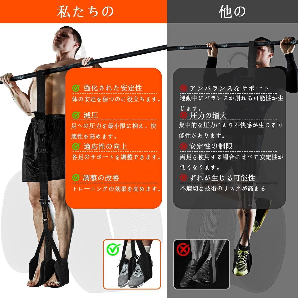 懸垂 補助 アシスト チューブ 3段階調節可能 筋トレ 懸垂バー 懸垂 