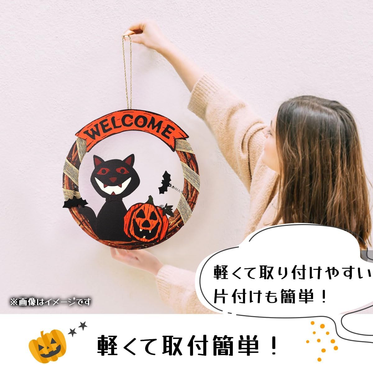 ハロウィン 飾り ハロウィーン 吊り下げ 装飾 玄関 インテリア 小物 雑貨 飾り付け 3点セット - Yolerhome