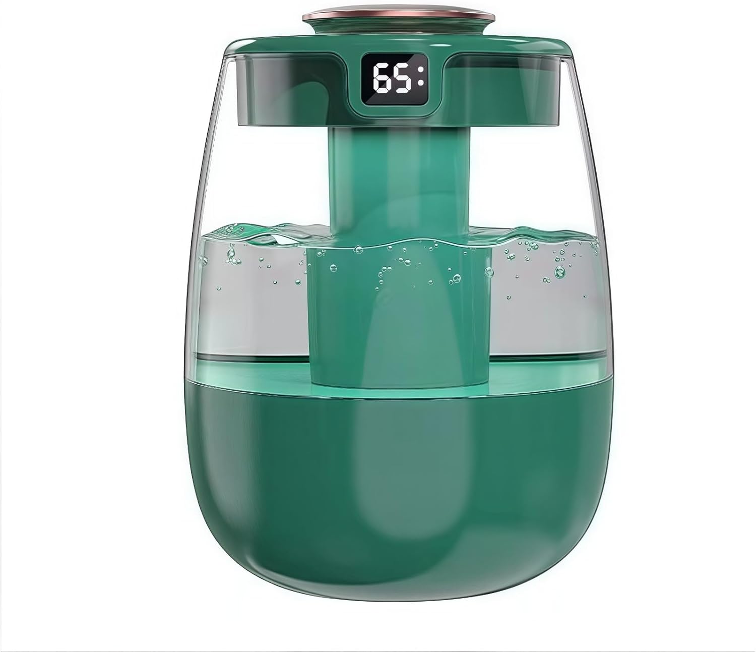 加湿器 アロマテラピー加湿器 スチーム式 静音 大容量 加湿器 サイクロン式加湿器 軽量 スチームアロマテラピー対応 3段階加湿調整 両口スプレー/スクリーンデジタル表示/ナイトライト設計 湿度表示 空気燃焼防止、空気漏れ防止 浄化・防カビ - 乾燥用ナイトライト、スタイリッシュでメンテナンスが簡単、オフィス/寝室/自宅/部屋用 (ピンク) - Yolerhome