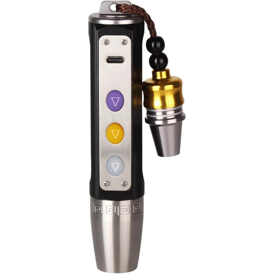 ジュエリー懐中電灯 宝石鑑定用 色鑑定 翡翠専用紫外線/黄/白 3 in 1 ライト翡翠鑑定光検出器ランプ、365nm LED UV 懐中電灯、充電式翡翠鑑定懐中電灯 拡大鏡 携帯用 - Yolerhome