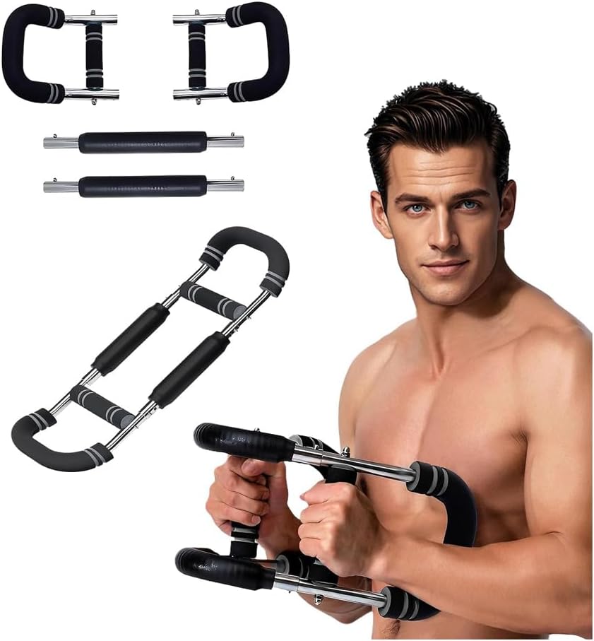 筋トレ器具 アームバー 胸筋トレーニング器具 筋トレ器具自宅 エキスパンダー 運動器具 筋トレグッズ 大胸筋 腹筋 上腕二頭筋 広背筋 背筋 30KG - Yolerhome