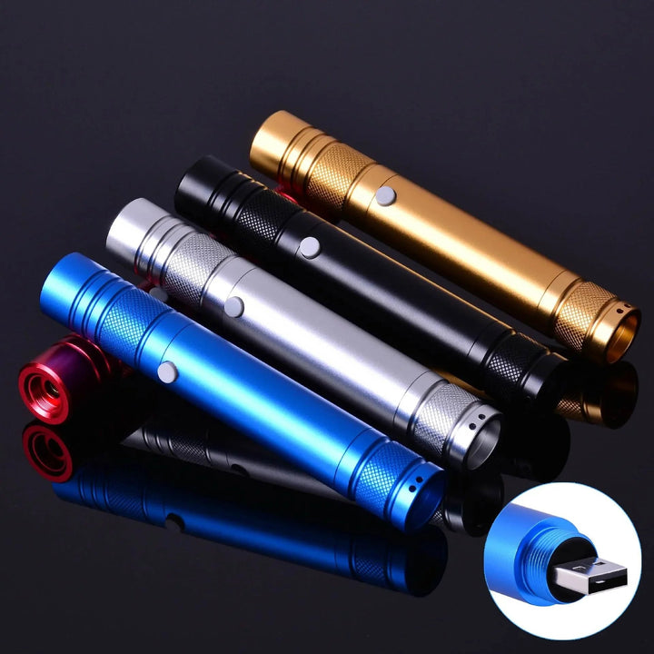 30mwレーザーポインター USB工事現場/建築 建設調査/災害現場用 新しいUSB無線で直接充電 たくさんの充電方法 いづれも充電できソケット充電、パソコン充電、充電器の充電、車載充電 精巧できれいな外観 200mw赤色レーザー LAR25z12 - Yolerhome
