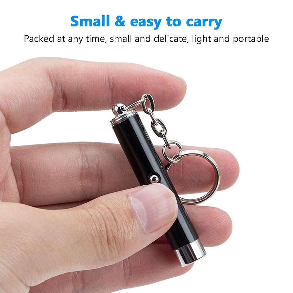 3pcsミニ猫犬楽しいポインター赤色光10ｍｗレーザーledトレーニングトーチペットおもちゃペン2 - in - 1猫ペットおもちゃ赤色レーザー光ledポインター - Yolerhome