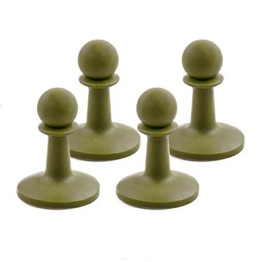 避雷針 キャンプ 落雷防止 ロープ抜け防止 ポールエンドキャップ 4個セット - Yolerhome