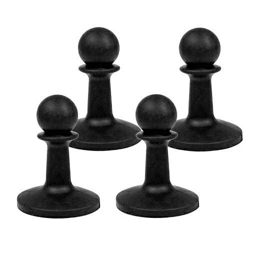 避雷針 キャンプ 落雷防止 ロープ抜け防止 ポールエンドキャップ 4個セット - Yolerhome