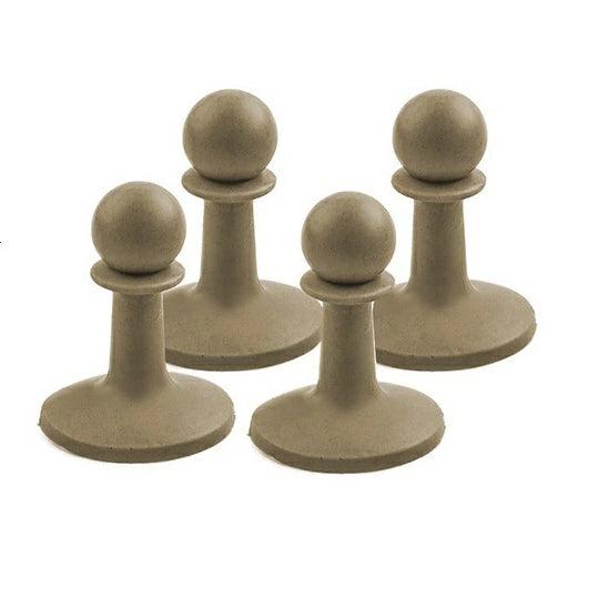 避雷針 キャンプ 落雷防止 ロープ抜け防止 ポールエンドキャップ 4個セット - Yolerhome