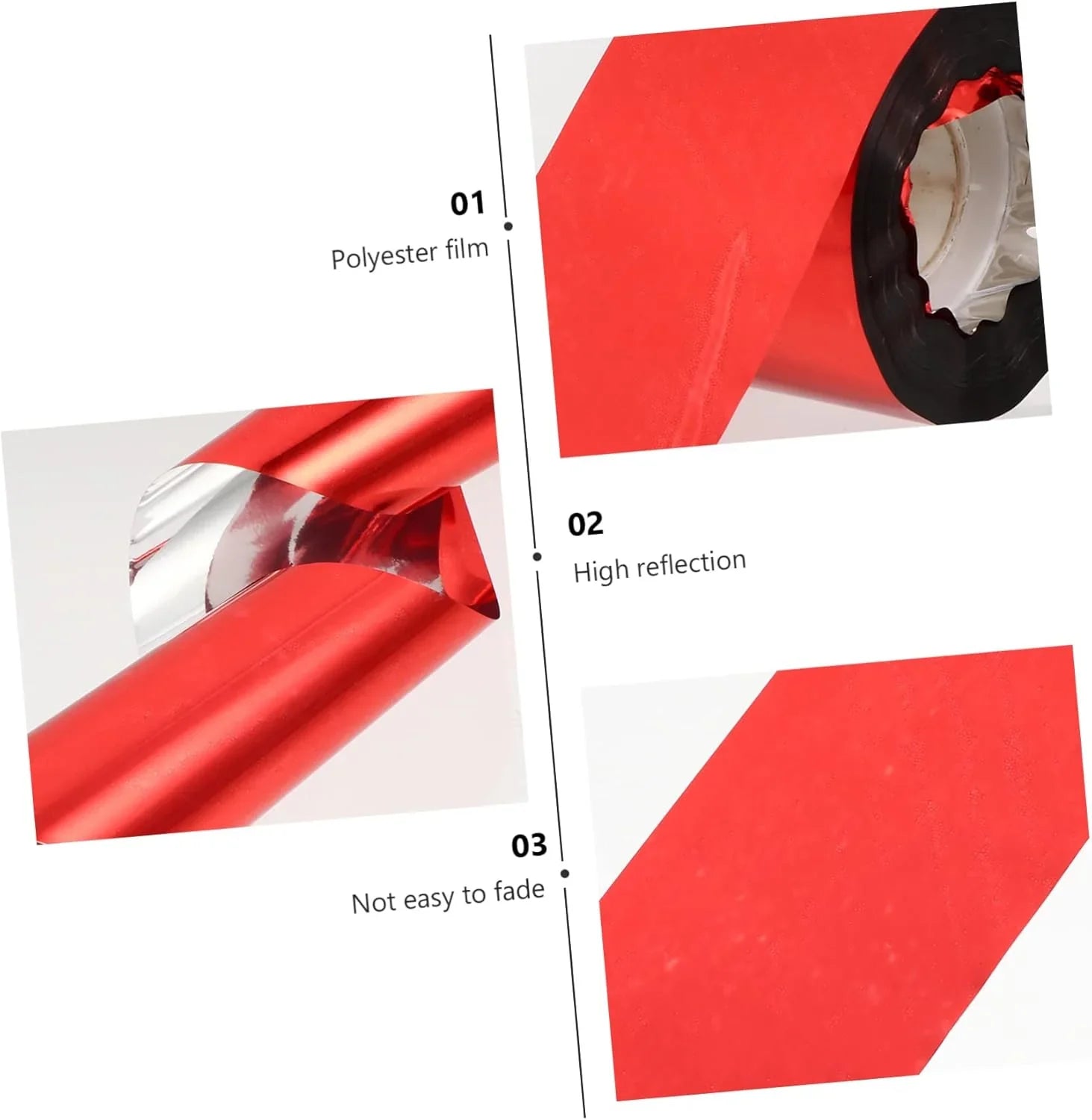 4個 鳥よけリボン バードドライビングベルト カラーテープ のりテープ グリップテープ ハトテープ かかしリボン 反射する 粘着テープ 鳥よけベルト ポリエステルフィルム - Yolerhome