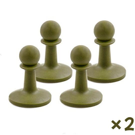 避雷針 キャンプ 落雷防止 ロープ抜け防止 ポールエンドキャップ 4個セット - Yolerhome