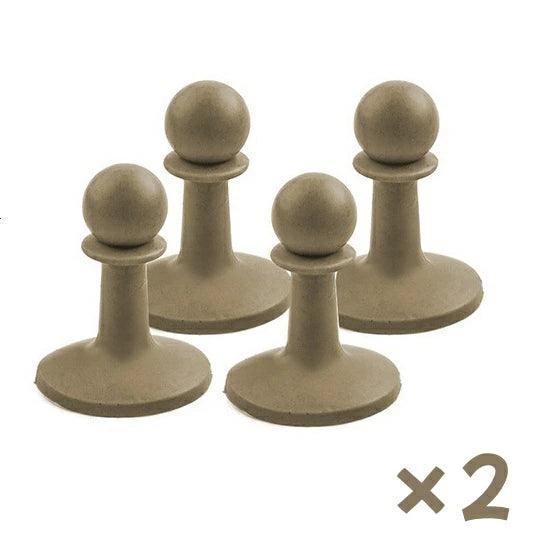 避雷針 キャンプ 落雷防止 ロープ抜け防止 ポールエンドキャップ 4個セット - Yolerhome