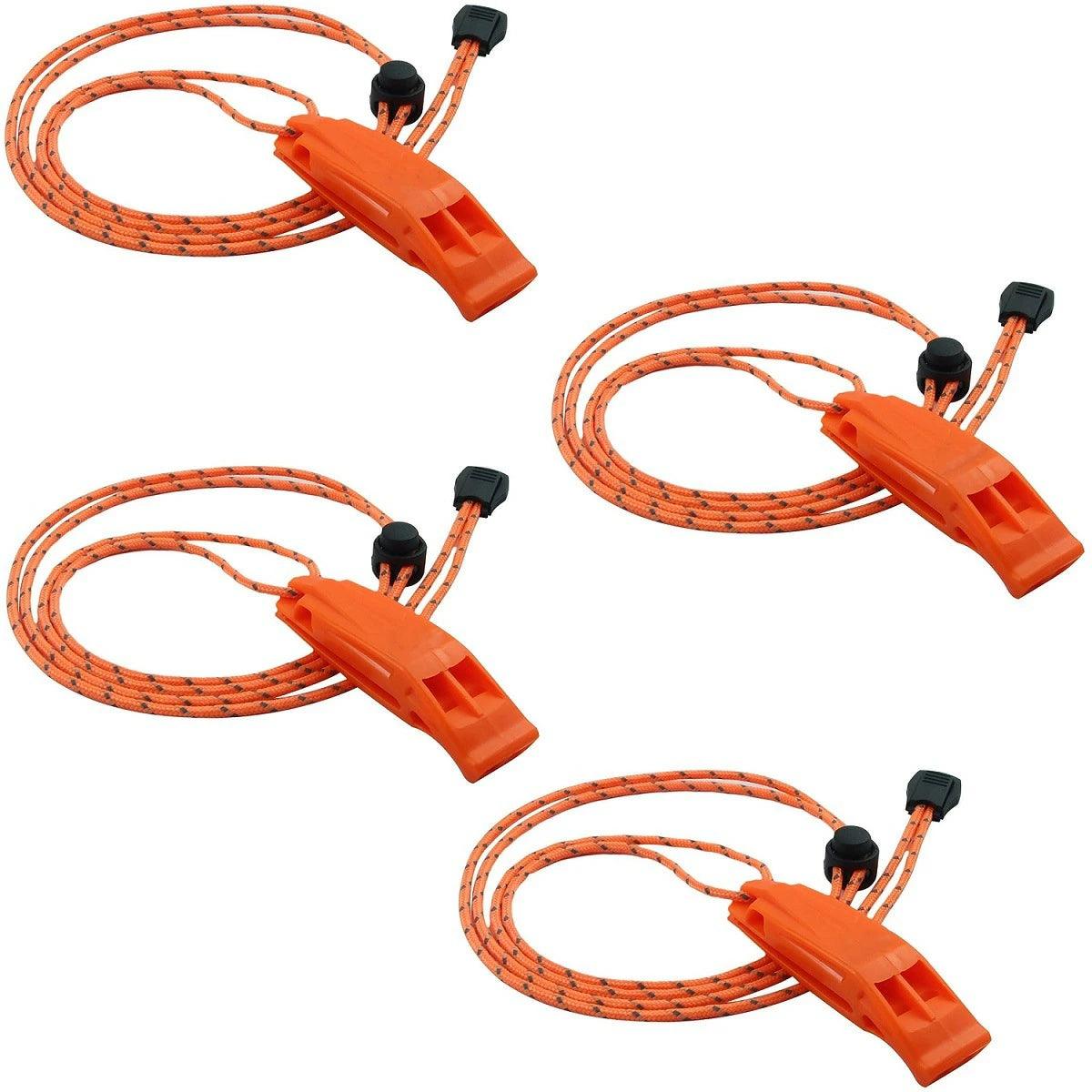 緊急ホイッスル 4個セット 笛 地震 災害用 非常用 二周波設計 鋭い音 救援 クリップE - WH01 - Yolerhome