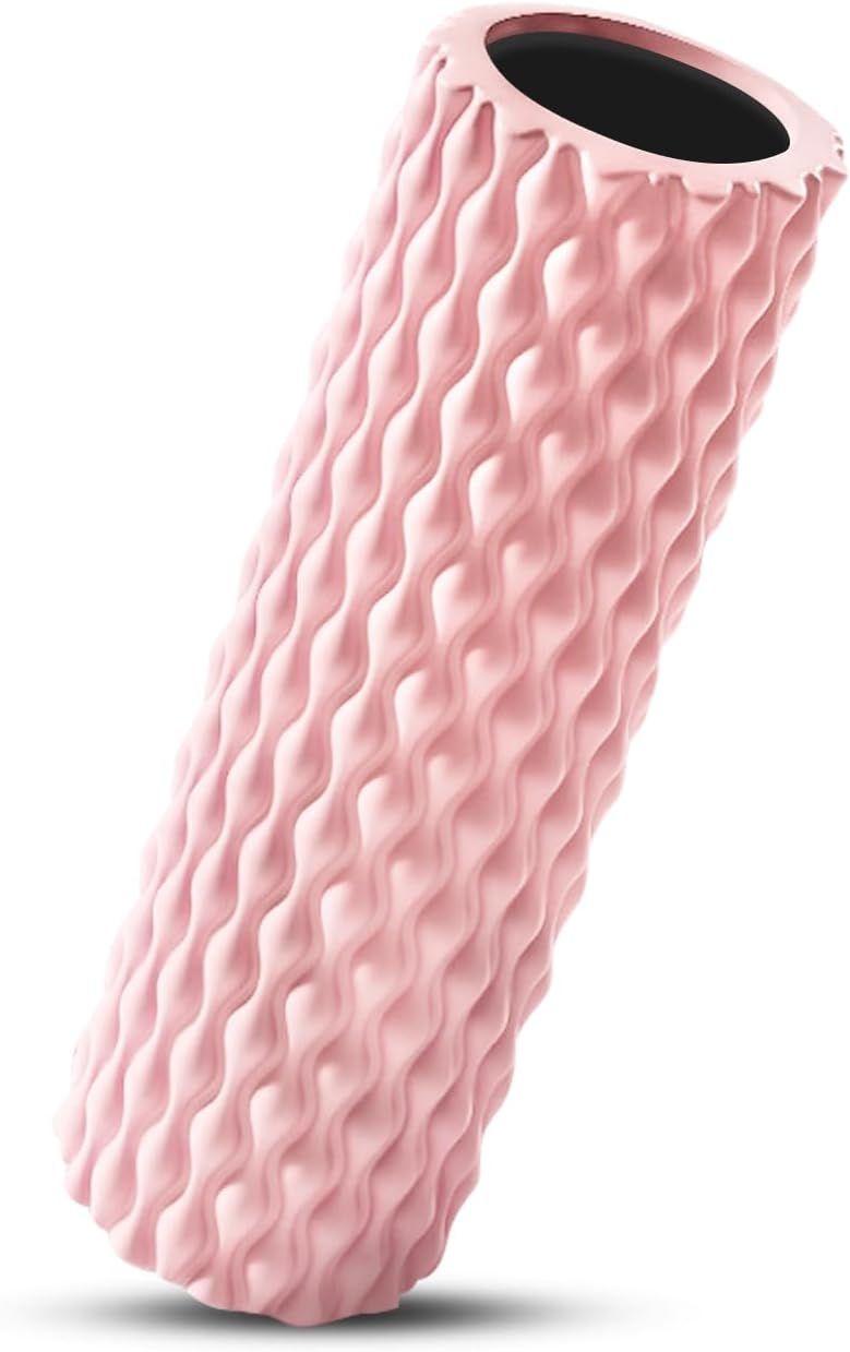 【筋膜リリース＆マッサージ】フォームローラー 筋膜ローラー 45cm×14cm 中実タイプ 割れない設計 筋肉ほぐし ストレッチ ローラー 足痩せ 肩こり 腰痛 ヨガ ピラティス トレーニング用 筋肉リラックスローラー - Yolerhome