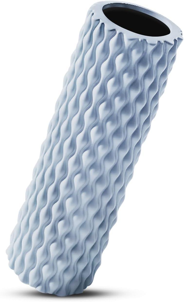 【筋膜リリース＆マッサージ】フォームローラー 筋膜ローラー 45cm×14cm 中実タイプ 割れない設計 筋肉ほぐし ストレッチ ローラー 足痩せ 肩こり 腰痛 ヨガ ピラティス トレーニング用 筋肉リラックスローラー - Yolerhome