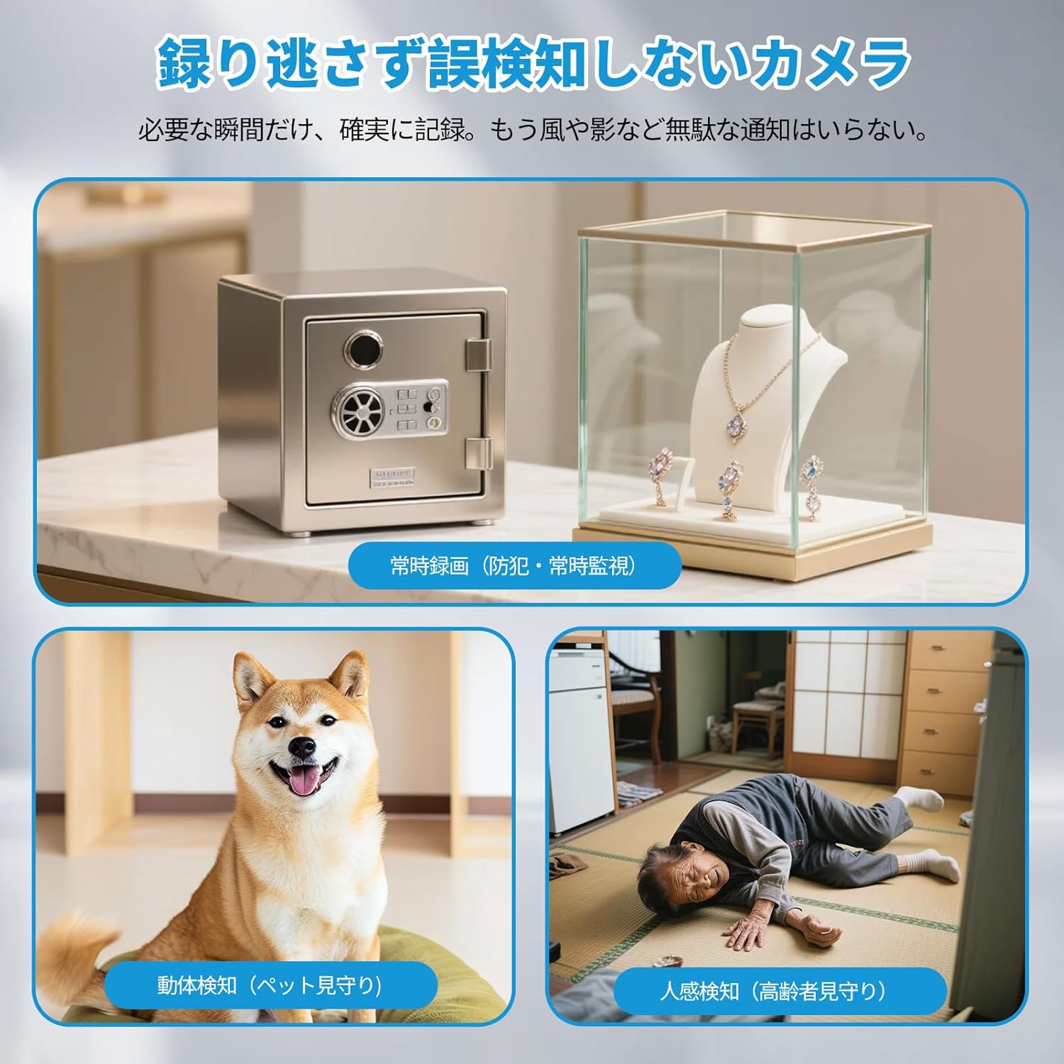 【4K 最大90日待機】 小型カメラ WiFi対応＆WiFiなし両用 長時間録画 隠しカメラ スマホ連動 防犯カメラ 暗視 動体検知 AI人体検知 自動録画 ホットスポット接続 遠隔監視 見守りカメラ ペット/子供/高齢者対応 - Yolerhome